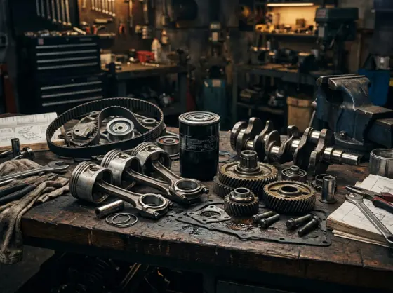 Engine Parts — Filters, spark plugs, belts and related engine components.